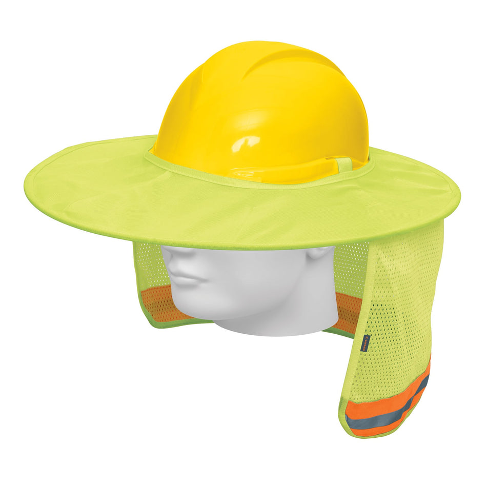 Protector solar plegable para casco, verde con reflejante Caja con 5, 100354