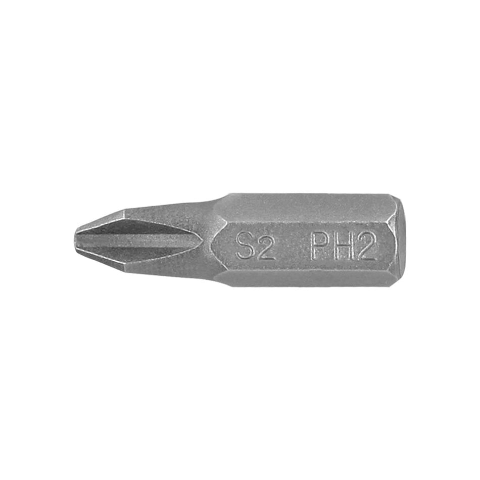 Estuche con 5 puntas de cruz PH2 largo 1', Truper Expert Caja con 6, 12141