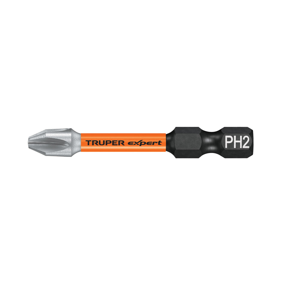Estuche con 5 puntas de cruz PH2 de impacto largo 2', Expert Caja con 6, 100820