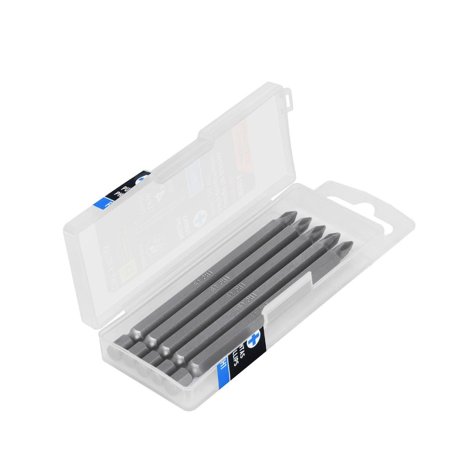 Estuche con 5 puntas de cruz PH1 largo 4', Truper Expert Caja con 6, 101824