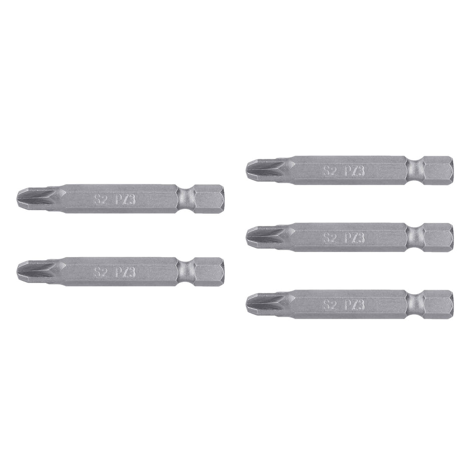 Estuche con 5 puntas pozidriv PZ3 largo 2', Truper Expert Caja con 6, 12164