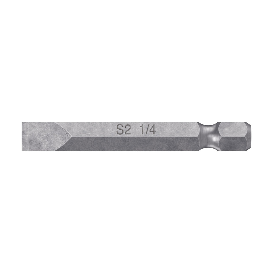Estuche con 5 puntas planas de 1/4' largo 2', Truper Expert Caja con 6, 12171