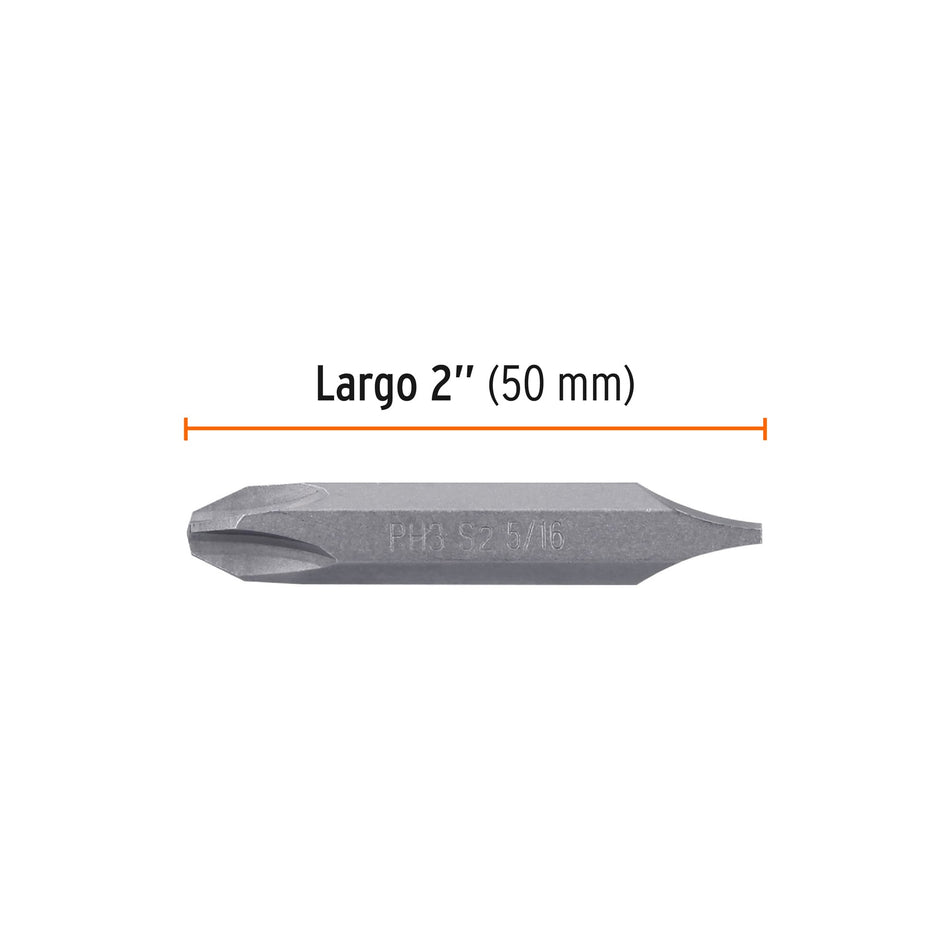 Estuche con 5 puntas dobles PH3 y 5/16' largo 2', Expert Caja con 6, 12180