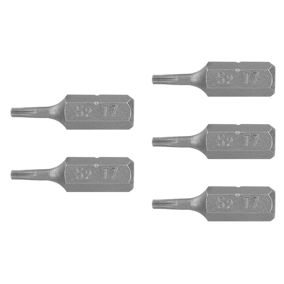 Estuche con 5 puntas torx T7 largo 1', Truper Expert Caja con 6, 12191