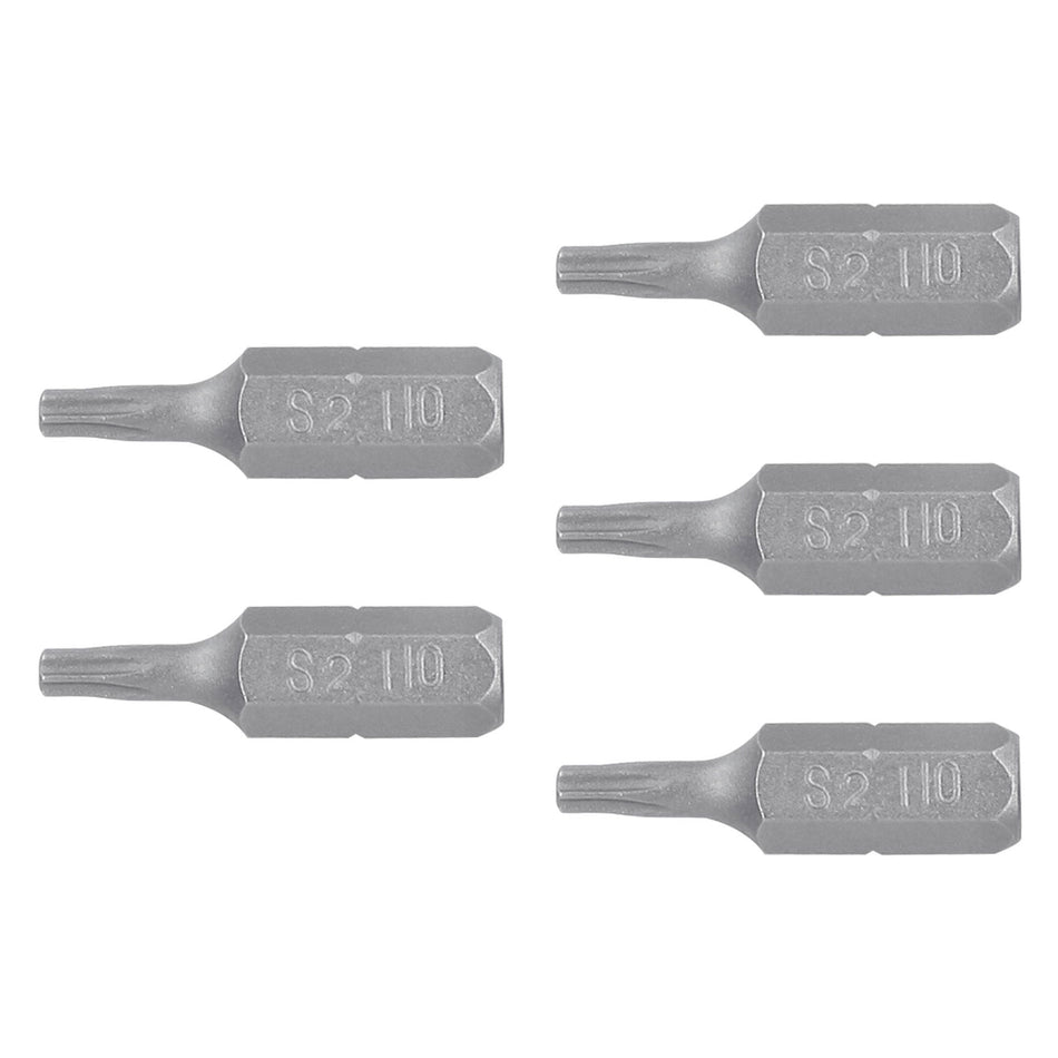 Estuche con 5 puntas torx T10 largo 1', Truper Expert Caja con 6, 12197
