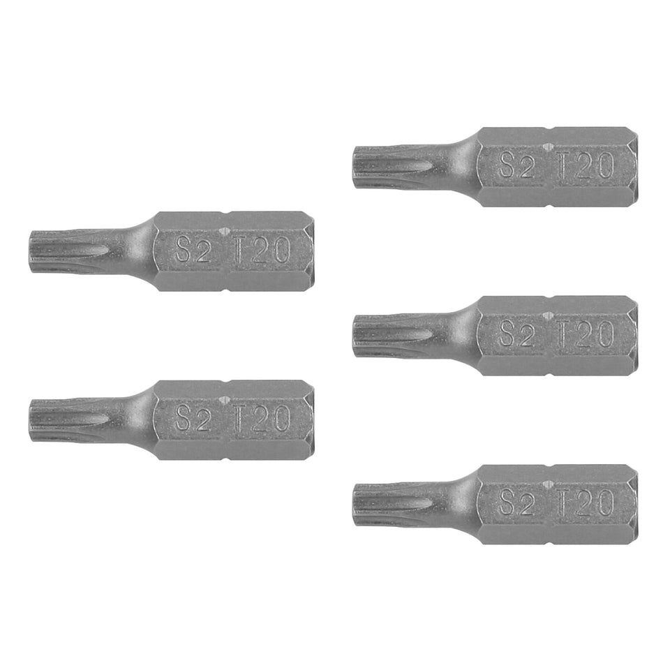 Estuche con 5 puntas torx T20 largo 1', Truper Expert Caja con 6, 12200