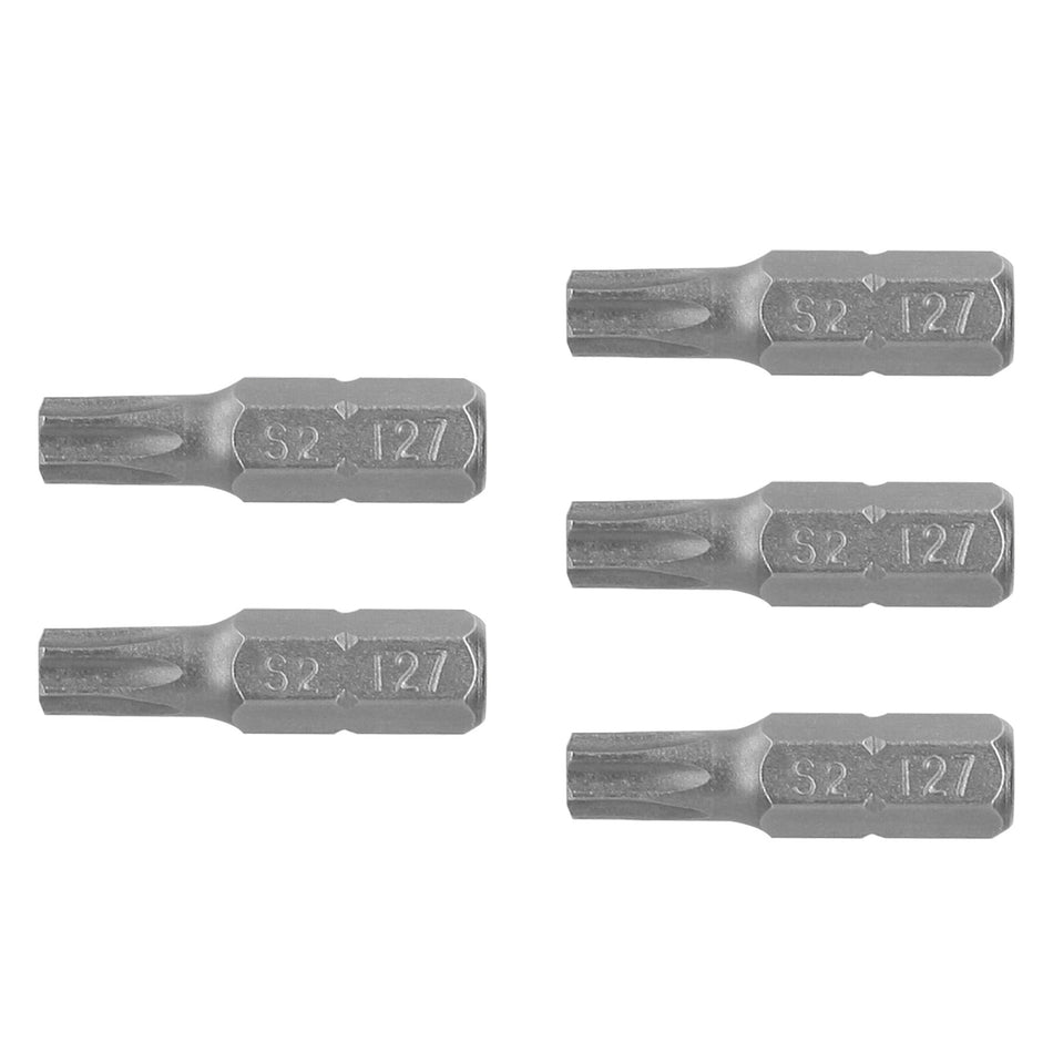 Estuche con 5 puntas torx T27 largo 1', Truper Expert Caja con 6, 12203