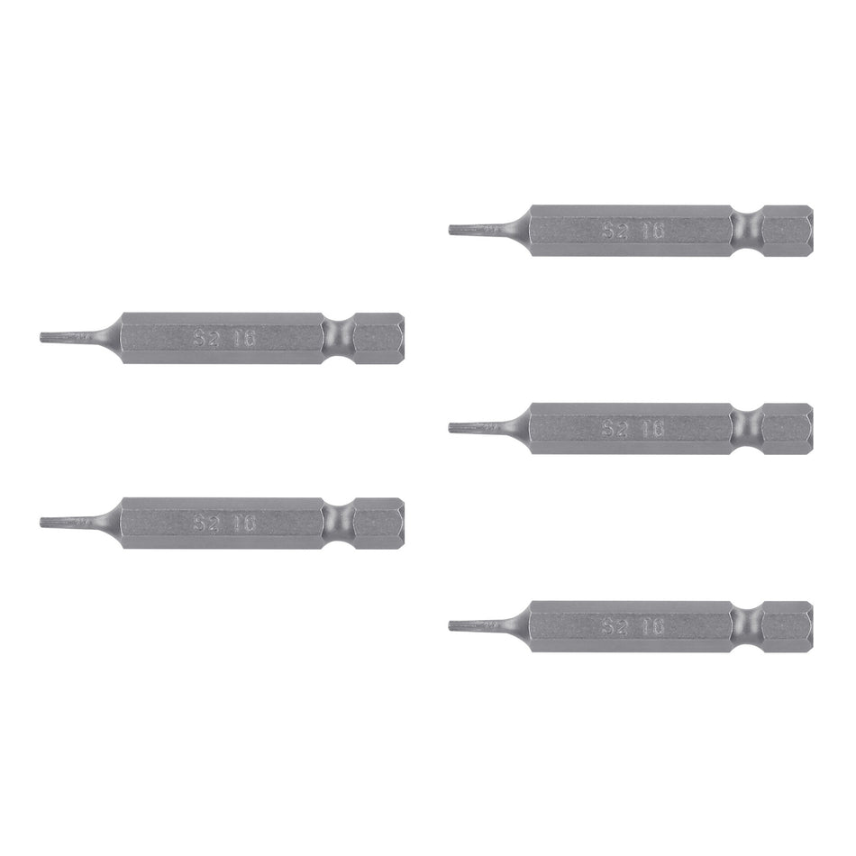 Estuche con 5 puntas torx T6 largo 2', Truper Expert Caja con 6, 12207