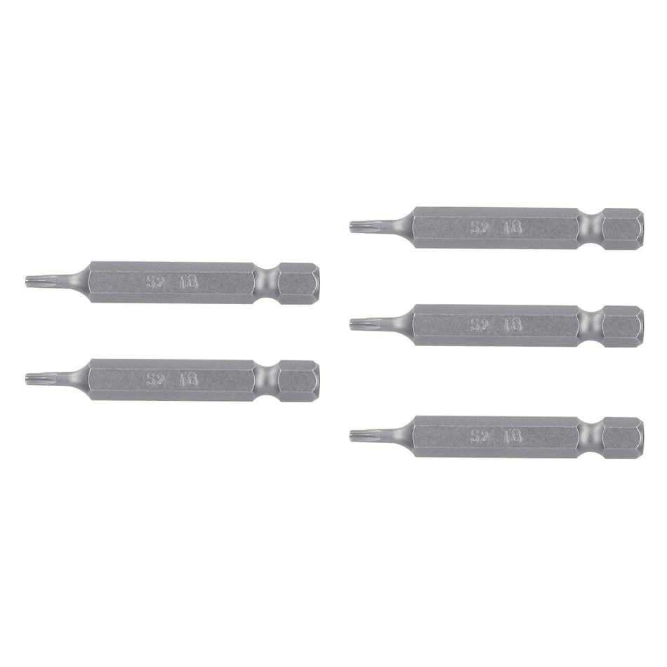 Estuche con 5 puntas torx T8 largo 2', Truper Expert Caja con 6, 12210