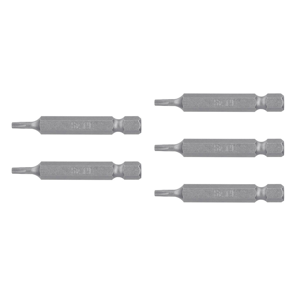 Estuche con 5 puntas torx T9 largo 2', Truper Expert Caja con 6, 12212