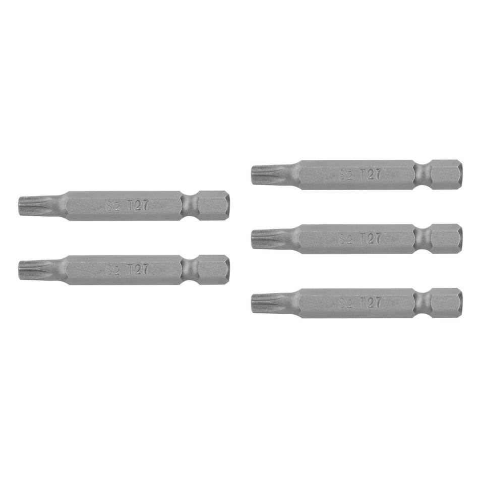 Estuche con 5 puntas torx T27 largo 2', Truper Expert Caja con 6, 12260