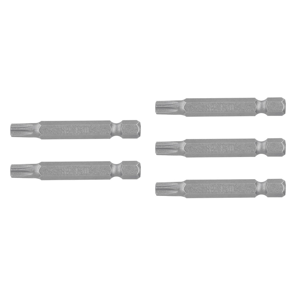 Estuche con 5 puntas torx T30 largo 2', Truper Expert Caja con 6, 12261