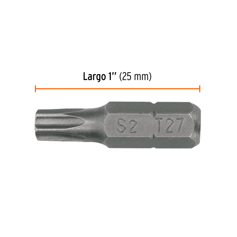 Estuche con 5 puntas torx T27 con seguro largo 1', Expert Caja con 6, 12328