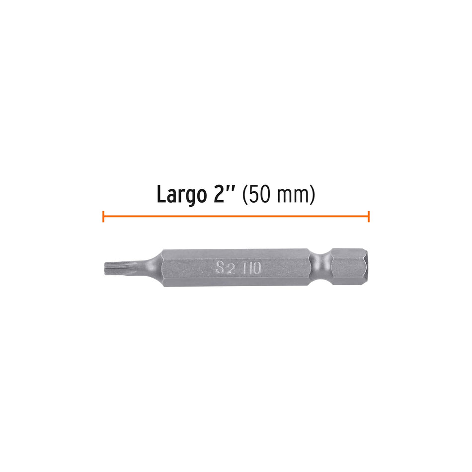 Estuche con 5 puntas torx T10 con seguro largo 2', Expert Caja con 6, 12357