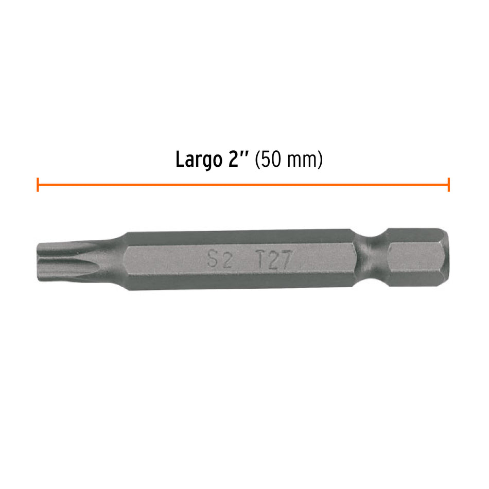 Estuche con 5 puntas torx T27 con seguro largo 2', Expert Caja con 6, 12459