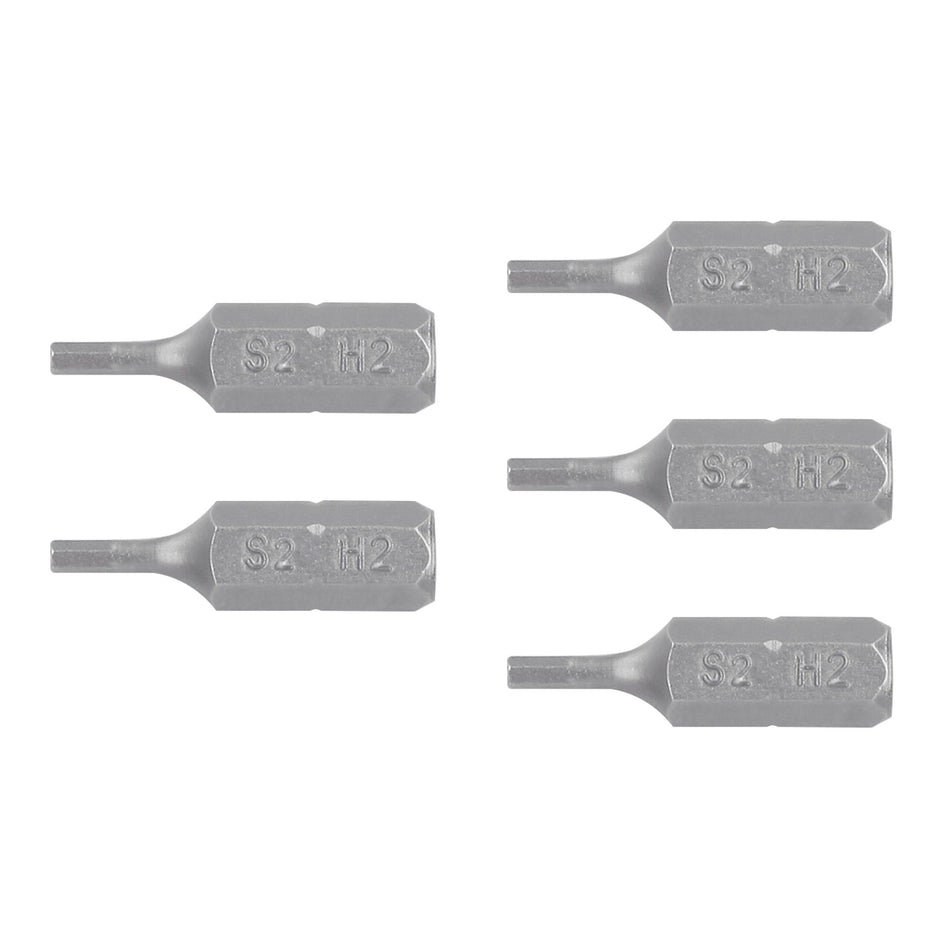Estuche con 5 puntas hexagonales de 2 mm largo 1', Expert Caja con 6, 12527