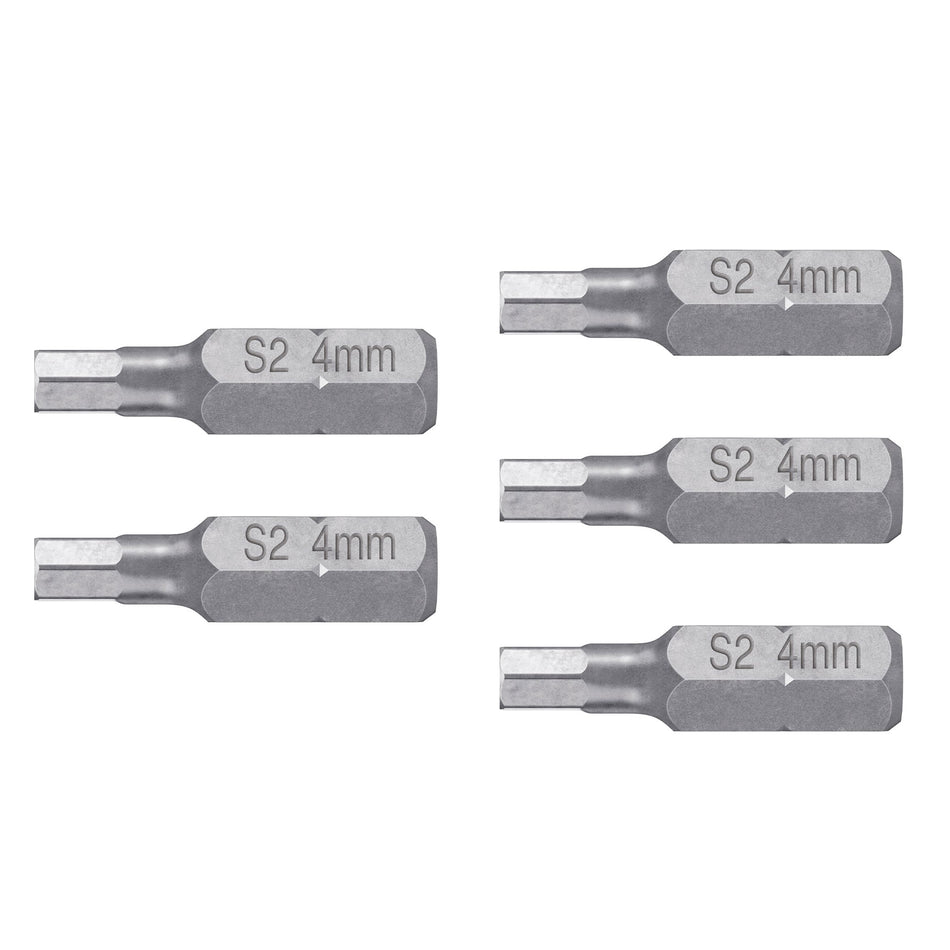 Estuche con 5 puntas hexagonales de 4 mm largo 1', Expert Caja con 6, 12529