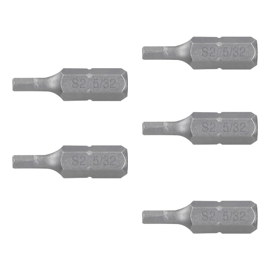 Estuche con 5 puntas hexagonales de 3/32mm largo 1', Expert Caja con 6, 12486