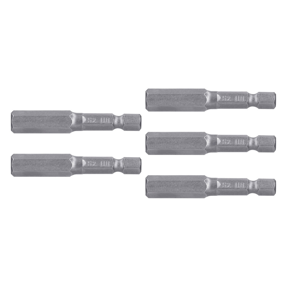 Estuche con 5 puntas hexagonales de 8 mm largo 2', Expert Caja con 6, 12705