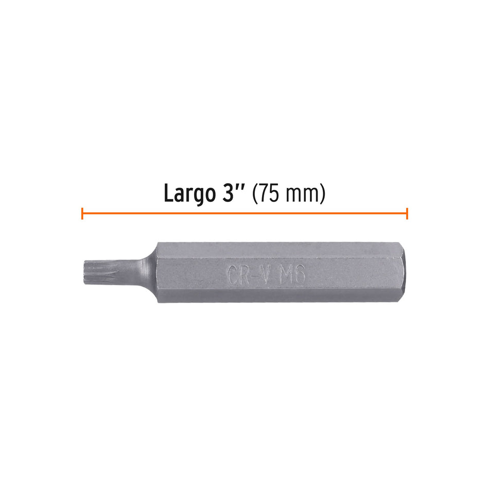 Estuche con 3 puntas bristol M6 largo 3', Truper Expert Caja con 6, 12713