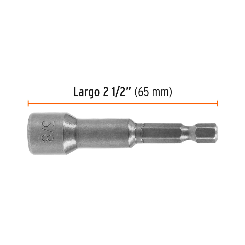 Estuche con 5 dados magnéticos de 3/8' largo 2-1/2', Expert Caja con 6, 12940