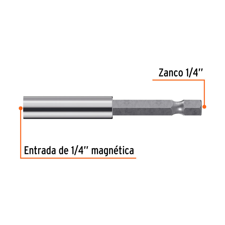 Estuche con 5 extensiones de 70 mm magnéticas, Expert Caja con 6, 11869