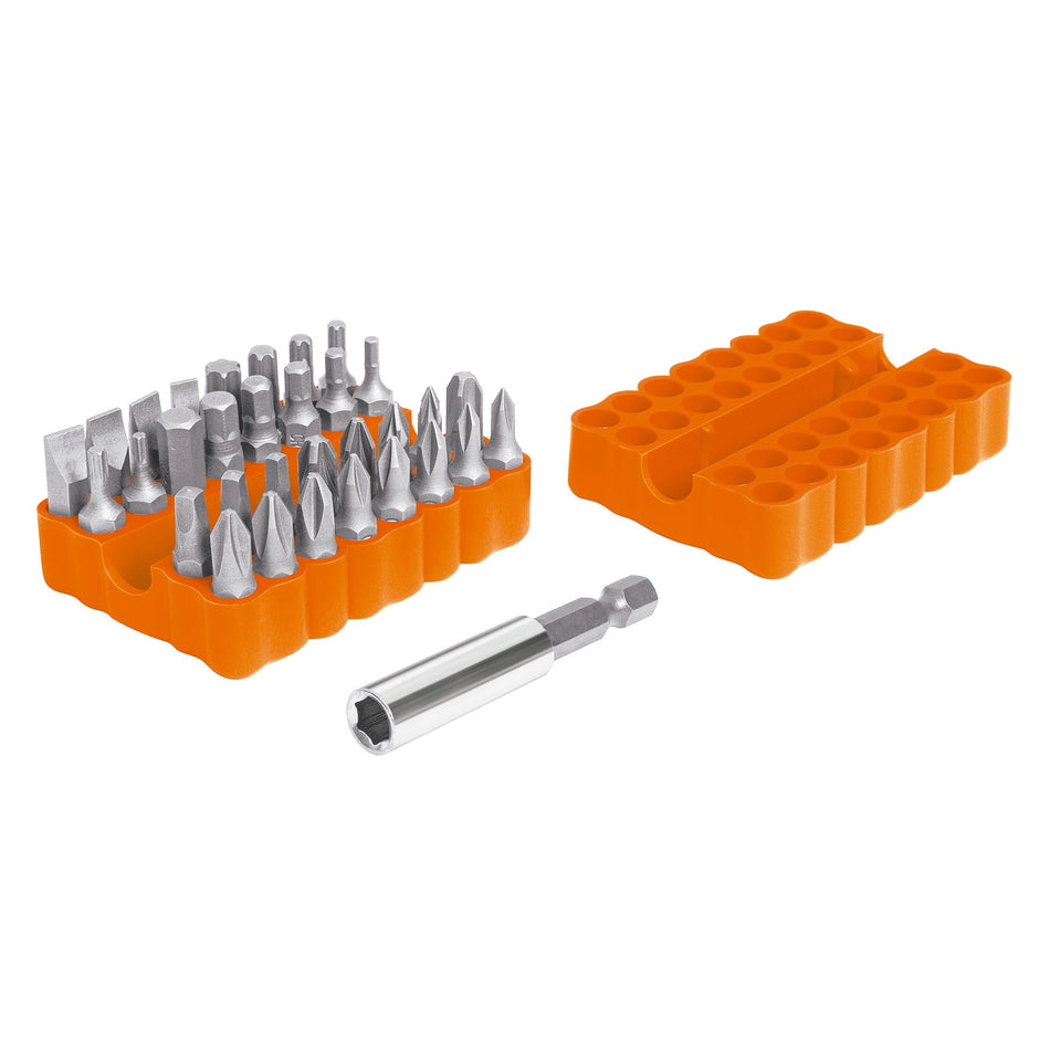 Juego de puntas mixtas 1', 33 piezas en organizador plástico Caja con 6, 17788