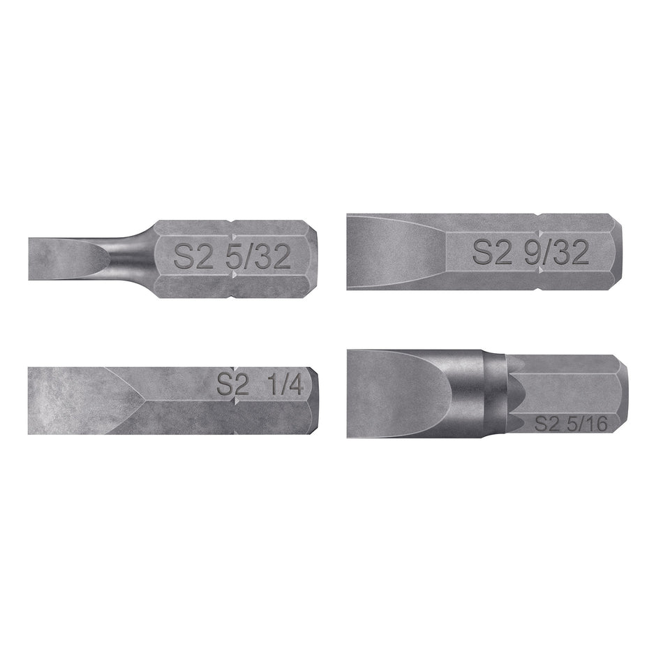 Estuche con 6 puntas planas combinadas largo 1', Expert Caja con 6, 100505