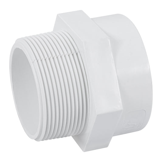 Adaptador macho de PVC de 2', Foset Caja con 4, 45547