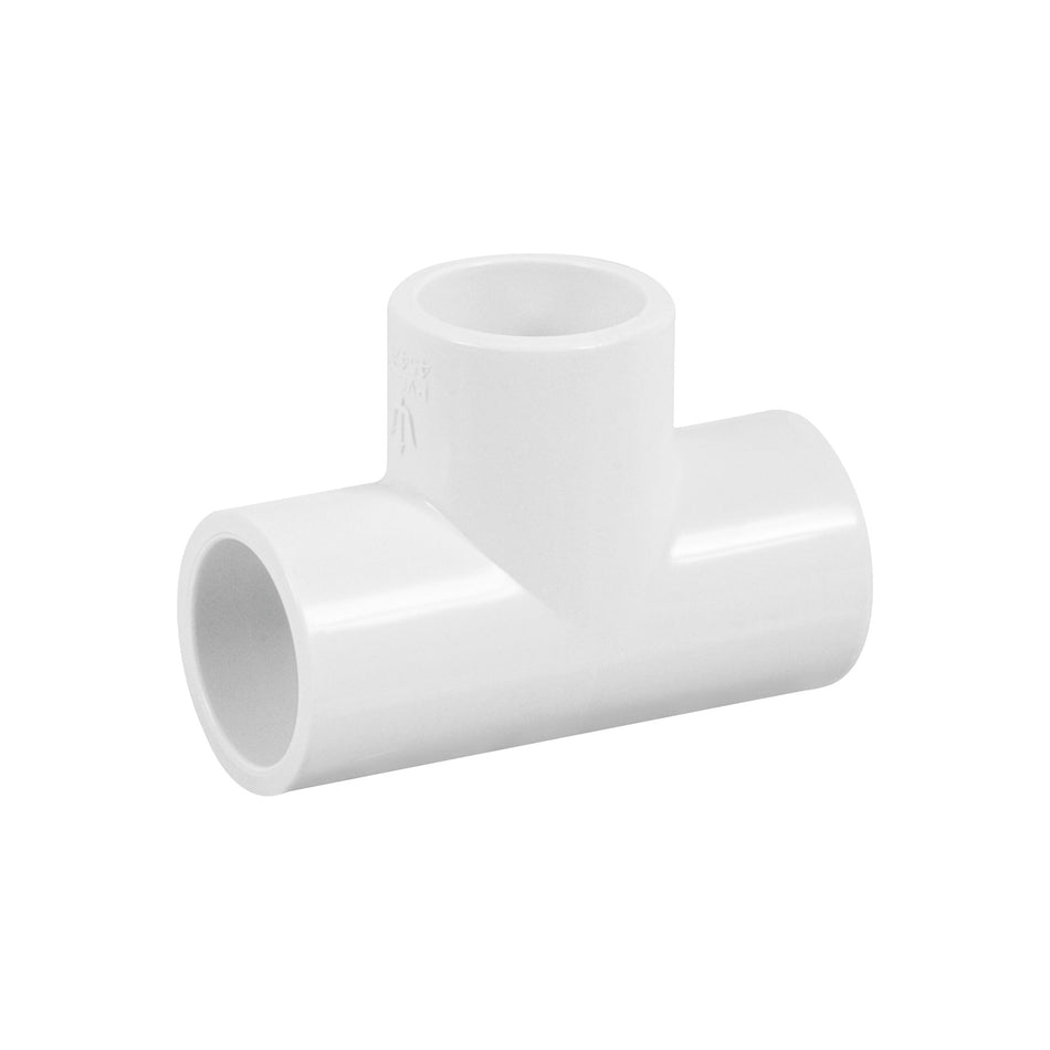 Tee sencilla de PVC 1/2', Foset Caja con 20, 45420