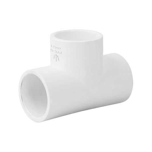 Tee sencilla de PVC 3/4', Foset Caja con 10, 45421