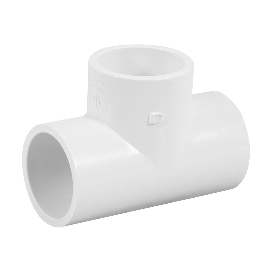 Tee sencilla de PVC 1', Foset Caja con 10, 45422