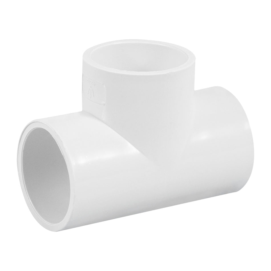 Tee sencilla de PVC 1-1/4', Foset Caja con 4, 45532