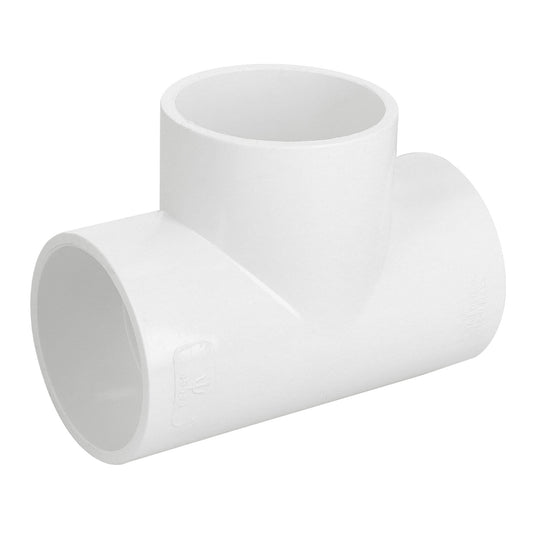 Tee sencilla de PVC 2', Foset Caja con 4, 45534