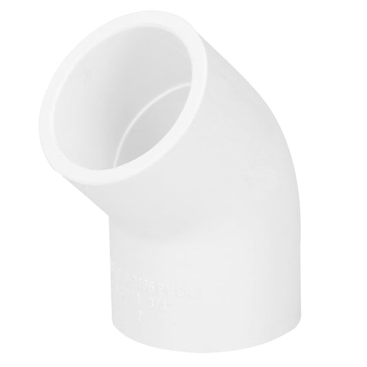 Codo 45° de PVC de 3/4', Foset Caja con 10, 45415