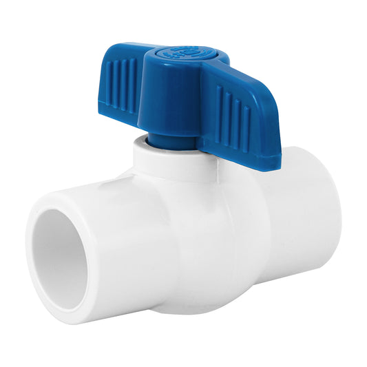 Válvula de esfera de PVC 3/4' para cementar, Foset Caja con 4, 49157