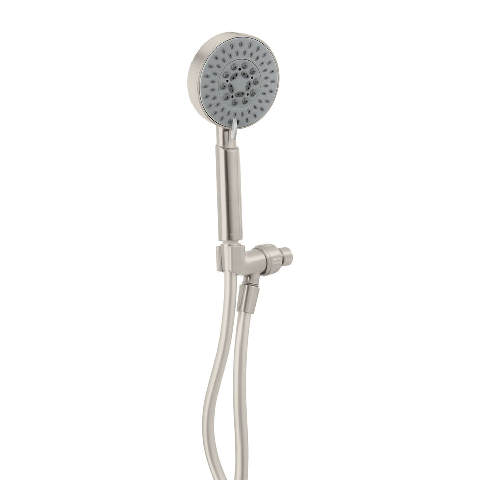 Regadera satín de teléfono 4' con soporte, Foset Element, 45166