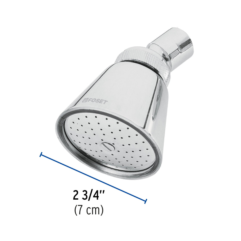 Regadera redonda 2-3/4' sin brazo, Foset Aero Caja con 2, 49468