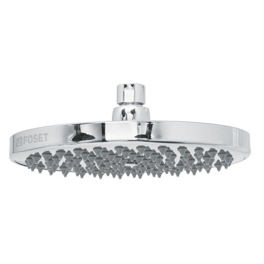 Regadera cromo 8' plato redondo, sin brazo, Foset Element, 49583