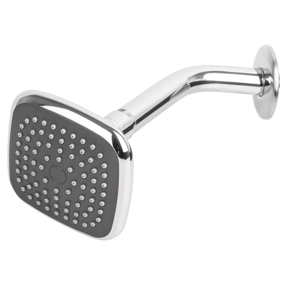 Regadera cuadrada 3-3/4' brazo y chapetón de acero, Basic Caja con 2, 45065