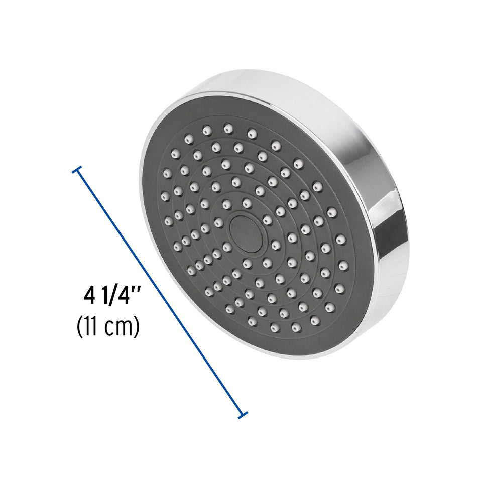 Regadera redonda de ABS 4-1/4' sin brazo, Foset Basic Caja con 2, 45068