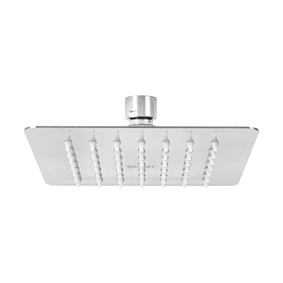 Regadera cuadrada 6', acero inox, sin brazo, cromo, Túbig Caja con 2, 47737