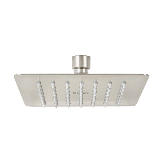 Regadera cuadrada 6', acero inox, sin brazo, satín, Túbig Caja con 2, 47743