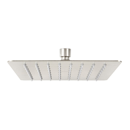 Regadera cuadrada 8', acero inox, sin brazo, satín, Túbig Caja con 2, 47745