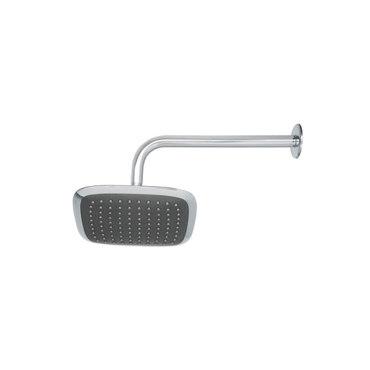 Regadera cuadrada plato ancho 8' brazo inox a muro, Aero Caja con 2, 49452