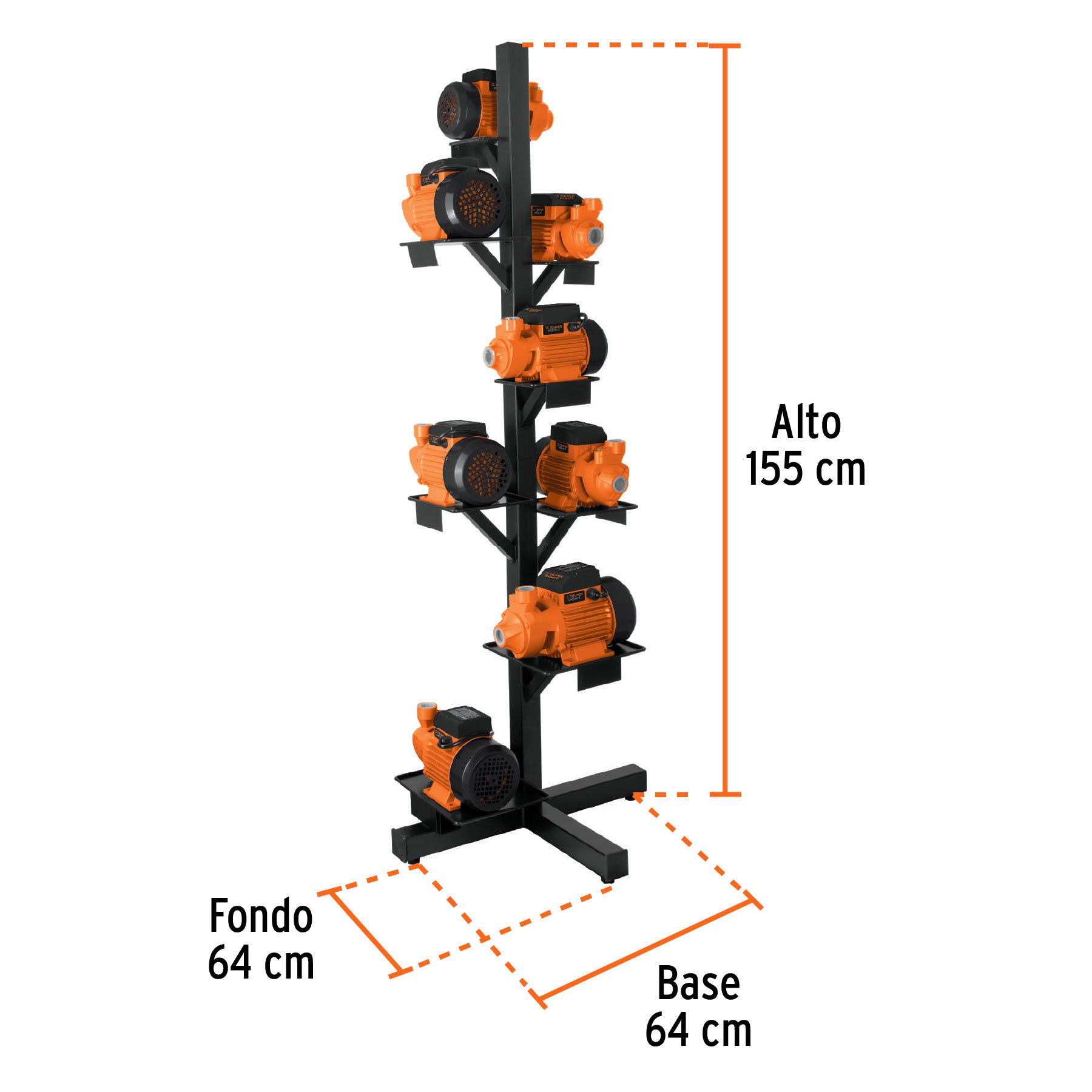 Rack para bombas de agua, Truper, 50333