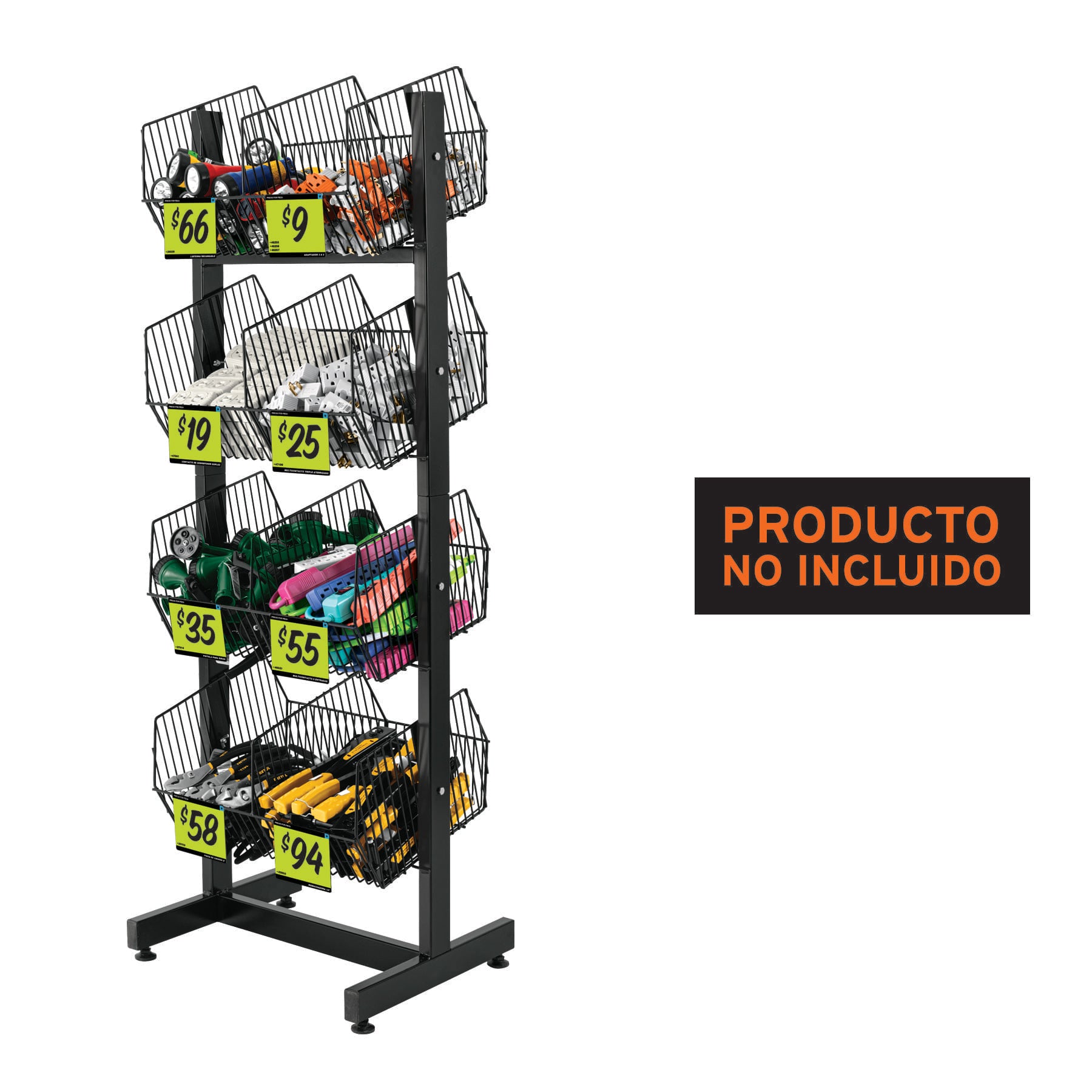 Rack botadero, metálico, 4 niveles, Truper, 50030