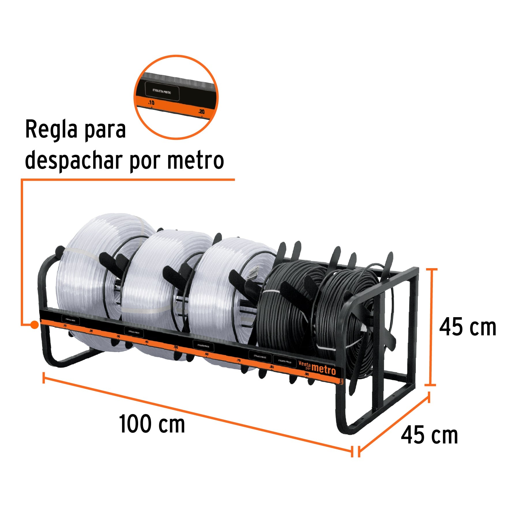 Rack para cable y manguera de nivel, Truper, 51575