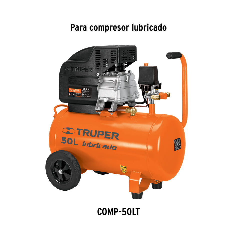 2 ruedas de repuesto para COMP-50LT, Truper, 103324