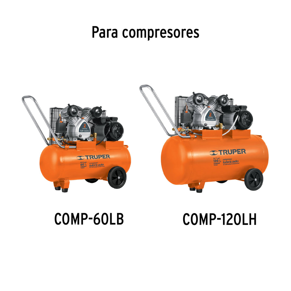 2 ruedas de repuesto para COMP-60LB y COMP-120LH, Truper, 103321
